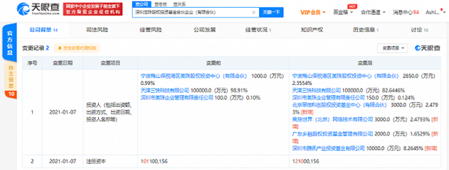 腾讯关联企业入股龙珠股权投资基金，深化与美团生态资本联动